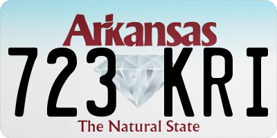 AR license plate 723KRI