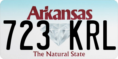 AR license plate 723KRL