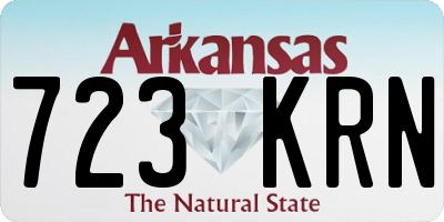 AR license plate 723KRN