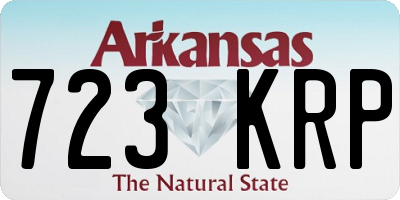 AR license plate 723KRP