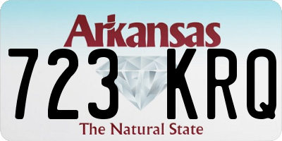 AR license plate 723KRQ