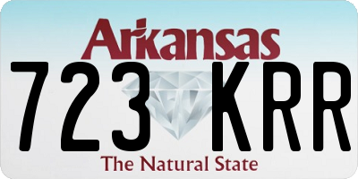 AR license plate 723KRR