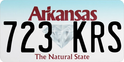 AR license plate 723KRS
