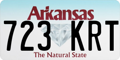 AR license plate 723KRT