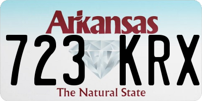 AR license plate 723KRX