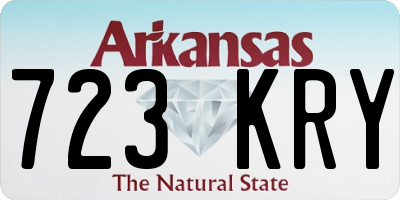AR license plate 723KRY