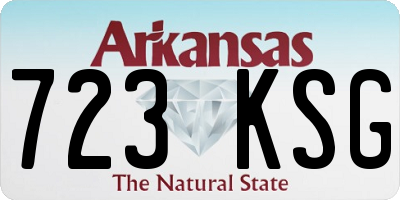 AR license plate 723KSG