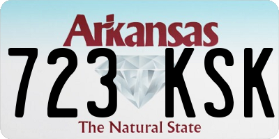 AR license plate 723KSK