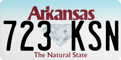 AR license plate 723KSN