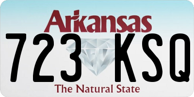AR license plate 723KSQ