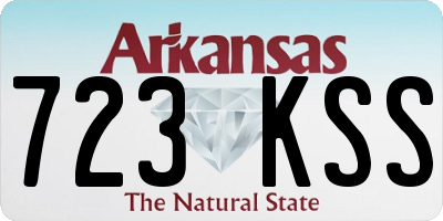 AR license plate 723KSS