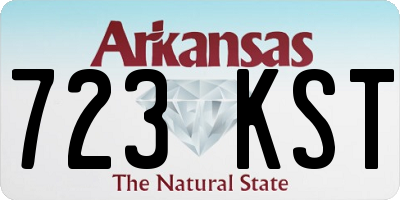 AR license plate 723KST