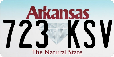 AR license plate 723KSV