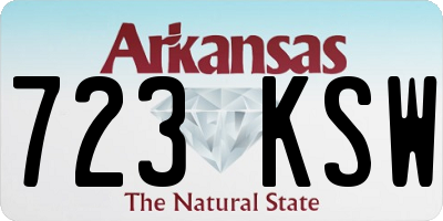 AR license plate 723KSW