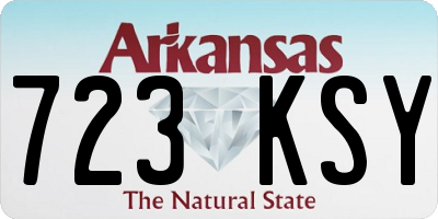 AR license plate 723KSY