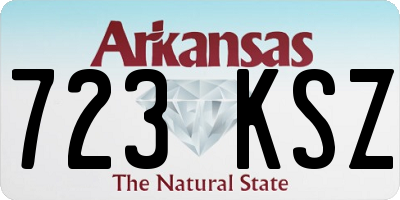 AR license plate 723KSZ