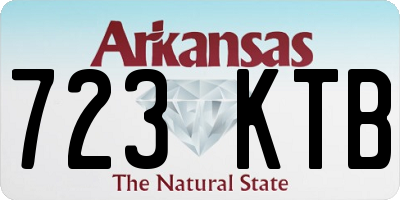 AR license plate 723KTB