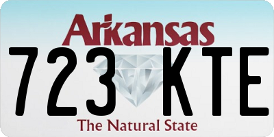 AR license plate 723KTE