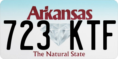 AR license plate 723KTF