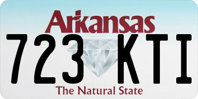 AR license plate 723KTI