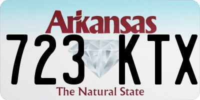 AR license plate 723KTX