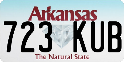 AR license plate 723KUB