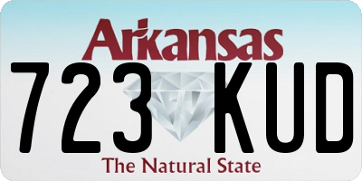 AR license plate 723KUD