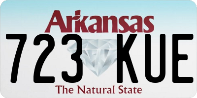 AR license plate 723KUE