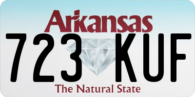 AR license plate 723KUF