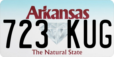 AR license plate 723KUG
