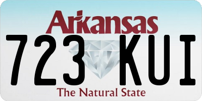 AR license plate 723KUI