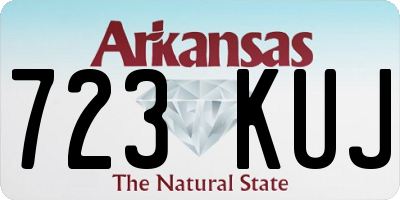 AR license plate 723KUJ