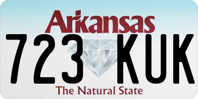 AR license plate 723KUK
