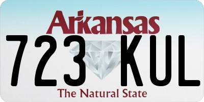 AR license plate 723KUL