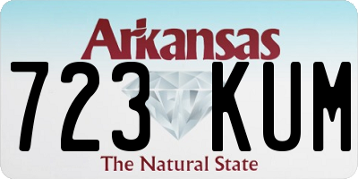 AR license plate 723KUM