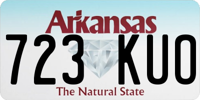 AR license plate 723KUO
