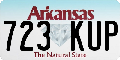 AR license plate 723KUP