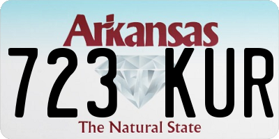 AR license plate 723KUR
