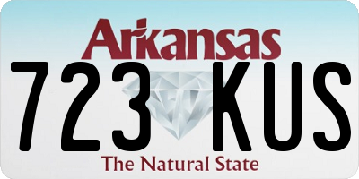 AR license plate 723KUS