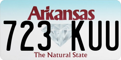 AR license plate 723KUU