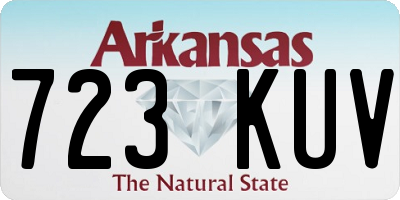 AR license plate 723KUV
