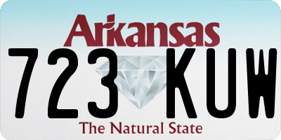 AR license plate 723KUW