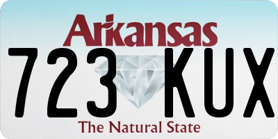 AR license plate 723KUX