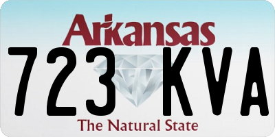 AR license plate 723KVA