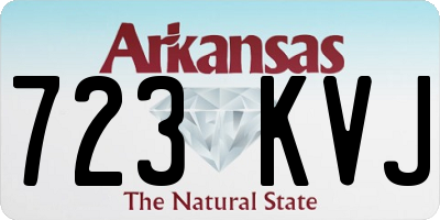 AR license plate 723KVJ