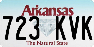 AR license plate 723KVK