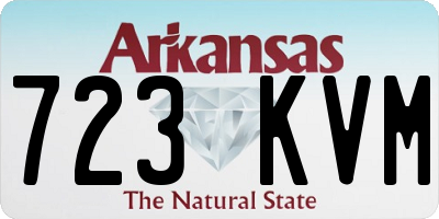AR license plate 723KVM