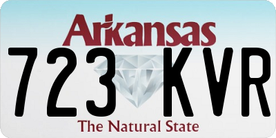 AR license plate 723KVR
