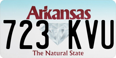 AR license plate 723KVU