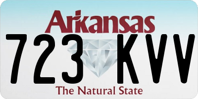 AR license plate 723KVV